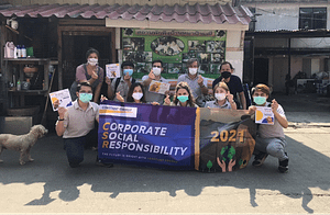 constant energy solar photovoltaic rooftop renewable energy supplier thailand south east asia donating food and medical fee to local animal shelter