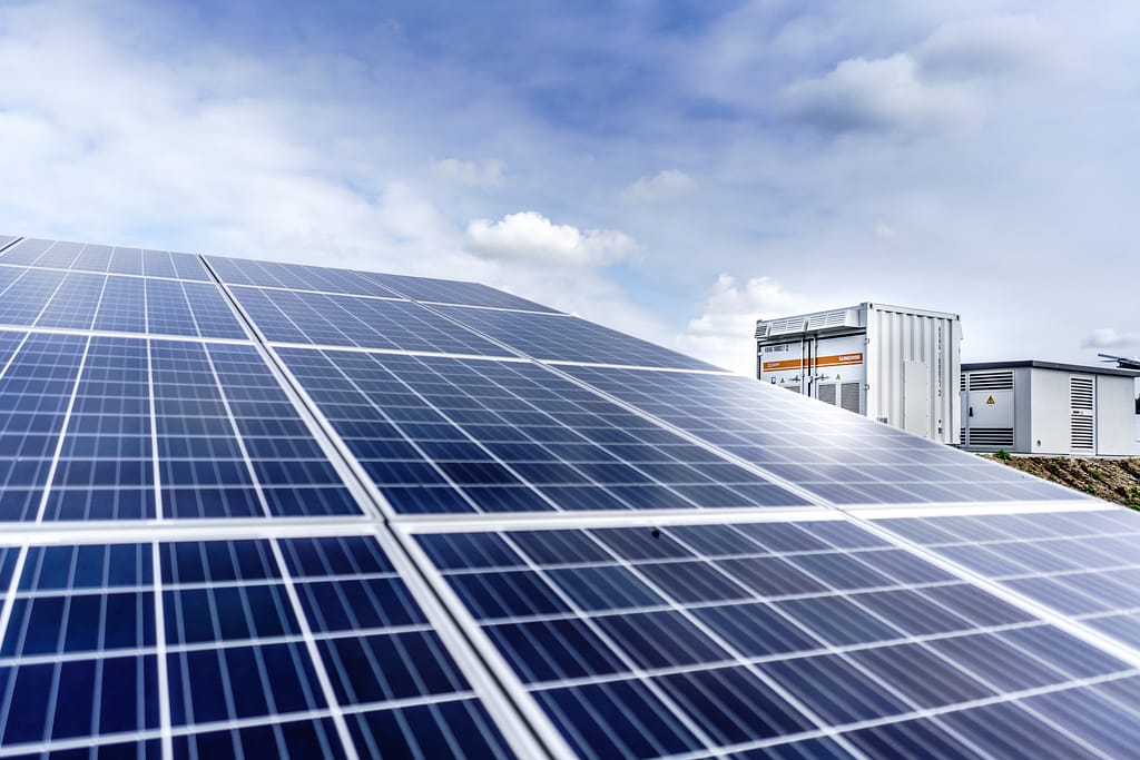 industrial solar energy panels