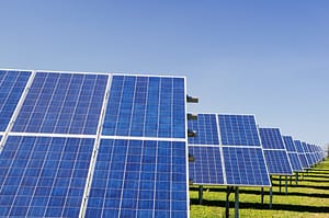 commercial solar panel farm constant energy
